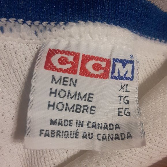 CCM Men's VTG 90's NHL Colorado Avalanche Hockey Jersey Size XL - Picture 6 of 6